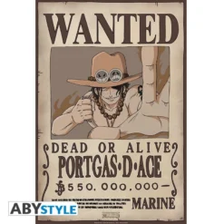 One Piece - Affiche Wanted Portgas D.Ace