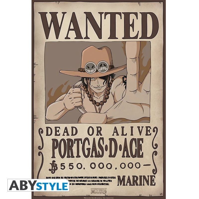 One Piece - Affiche Wanted Portgas D.Ace 1 One Piece - Affiche Wanted Portgas D.Ace