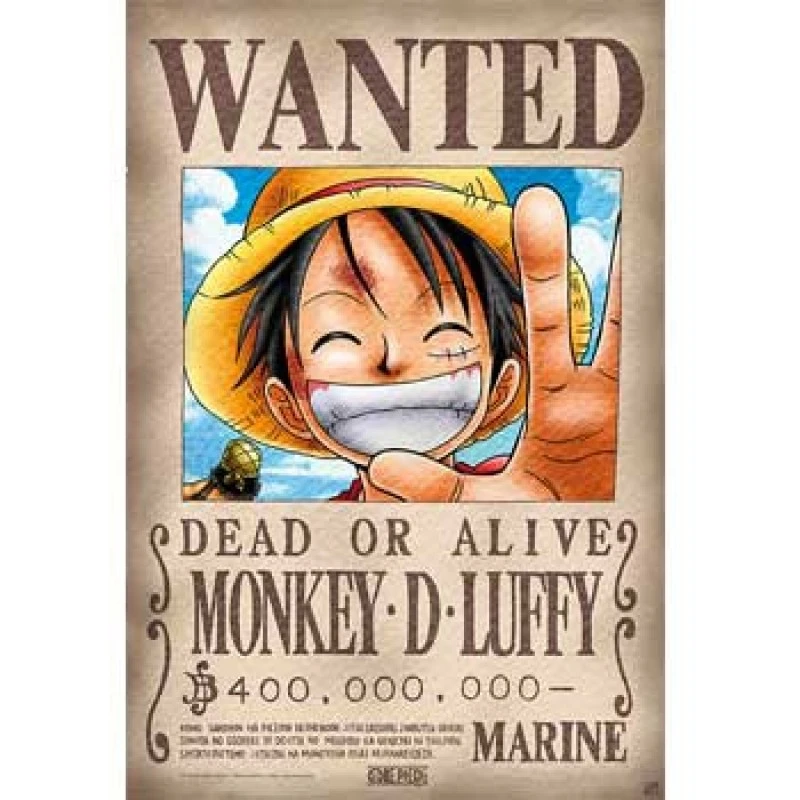 Affiche One Piece Wanted De Luffy - Nouvelle Prime 1 Affiche One Piece Wanted De Luffy - Nouvelle Prime